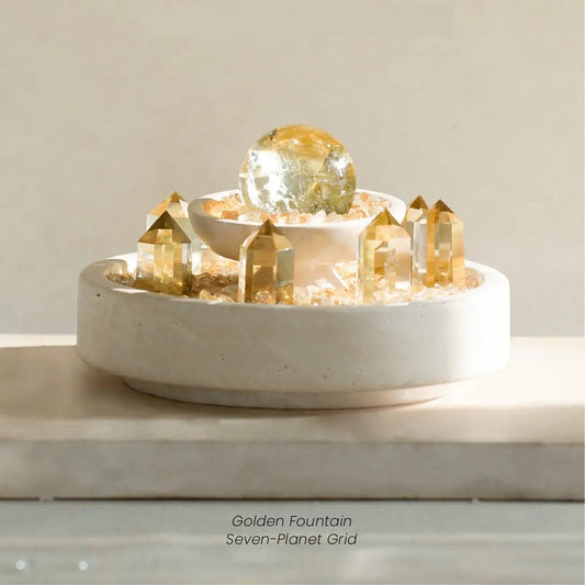 ✨Natural Citrine Crystal Column (with Base) | Wealth-Attracting Feng Shui Ornament