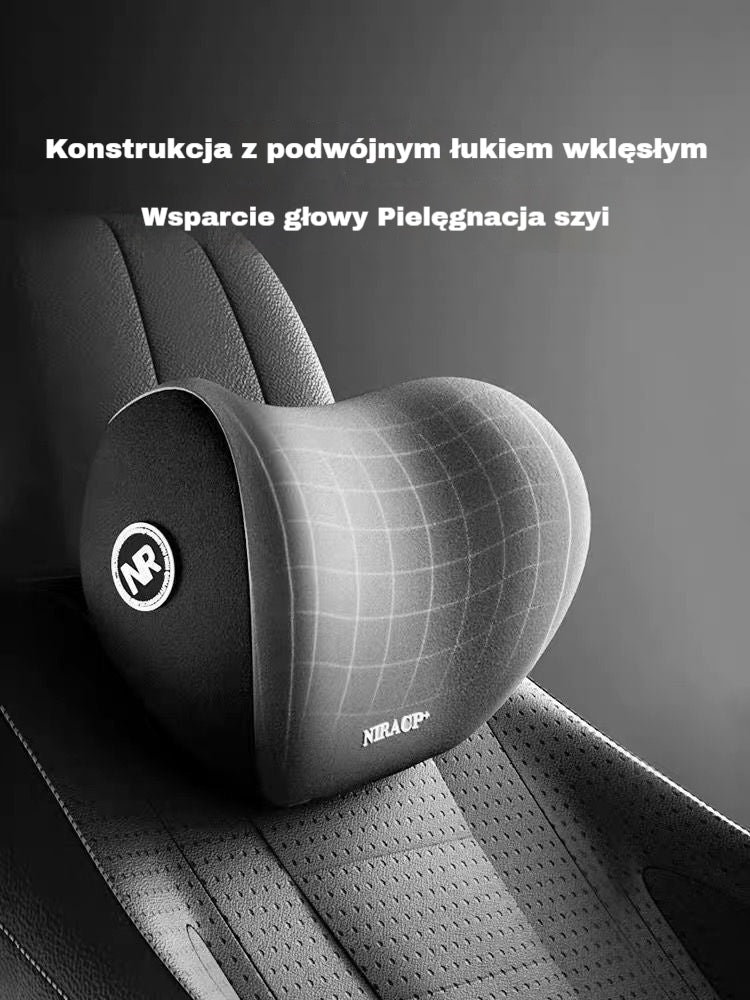 🚗 【30% zniżki】 Zestaw poduszki zagłówkowej i podparcia lędźwiowego do samochodu