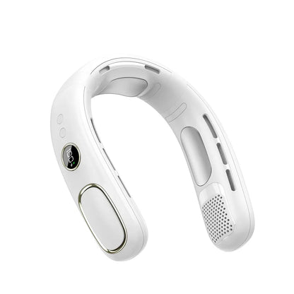Portable Bladeless Neck Fan with Semiconductor Cooling | Hands-Free