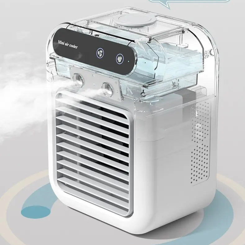 Portable USB Mini Air Cooler | Quiet Desktop Mist Fan