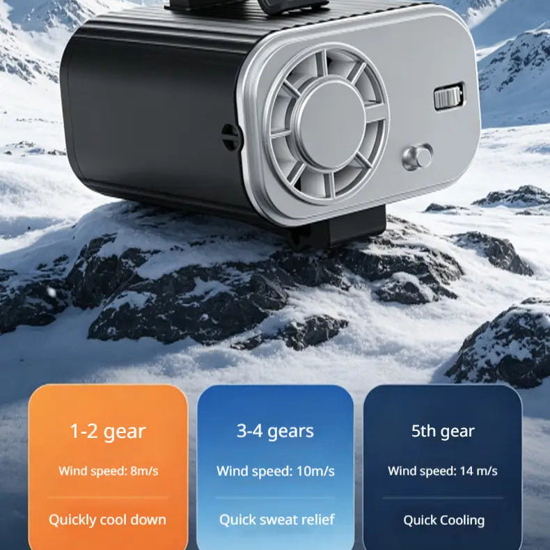 High-Power Rechargeable Waist Clip Fan | Portable Outdoor Construction Fan