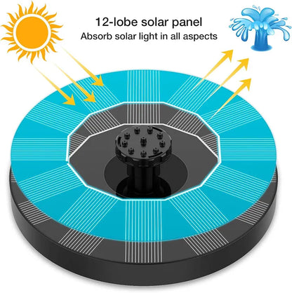 🏆Oferta ograniczona czasowo⚡ Fontanna solarna ogrodowa🌞 Pływająca fontanna do oczka wodnego | 50% zniżki