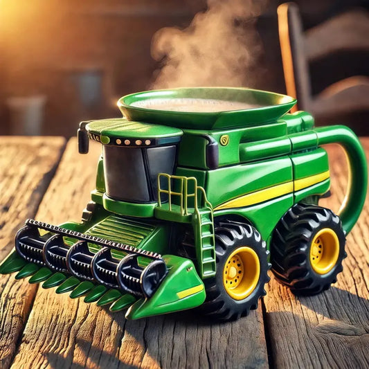 😊☕Retro filiżanka do kawy w kształcie traktora rolniczego