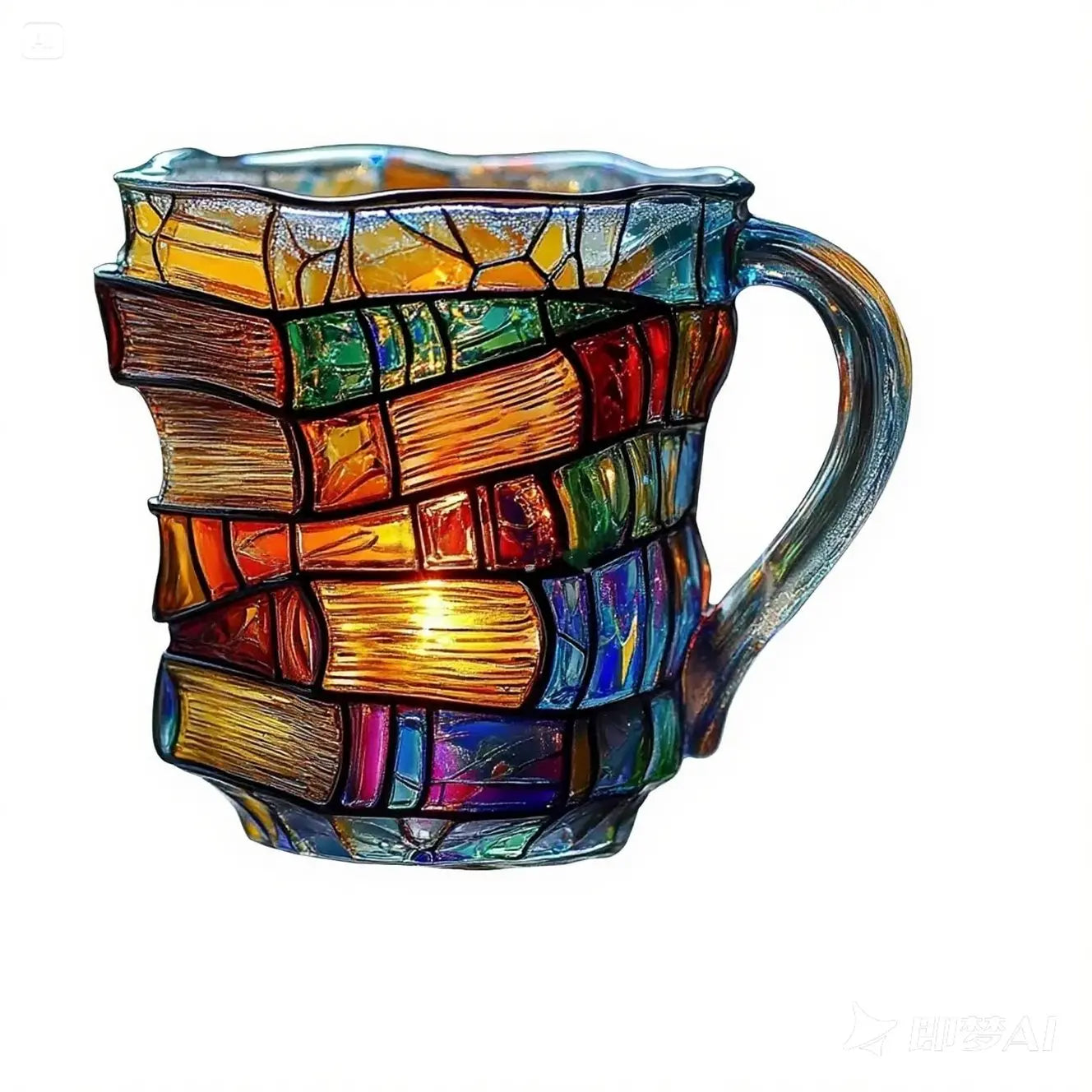 📚3D malowany kubek do kawy w kształcie książki