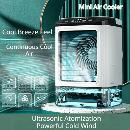 New Mini USB Air Cooler Fan | Portable Desktop Mist Fan