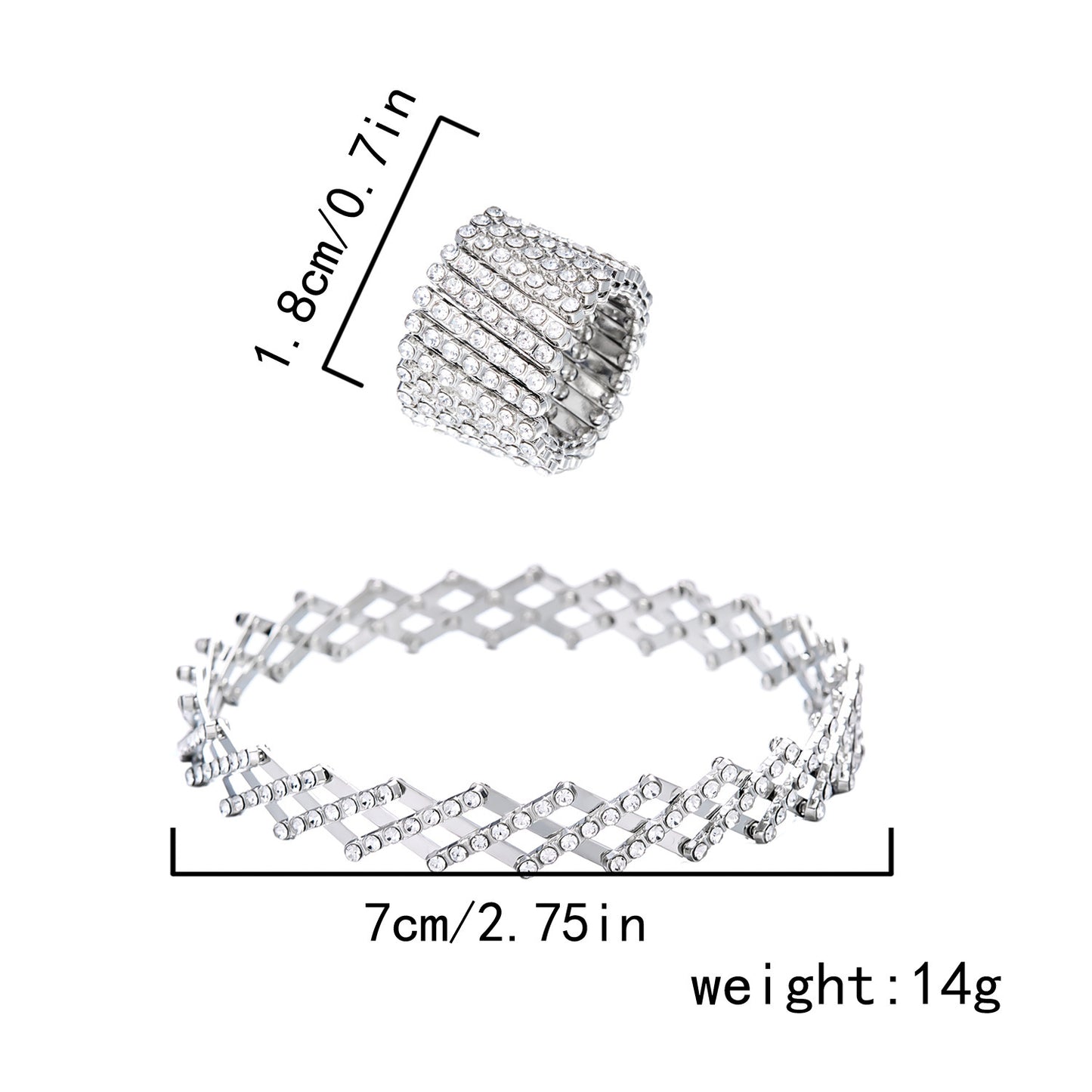 🔥【 ¡Compra 1 y llévate 1 GRATIS!】💍Anillo y Pulsera Diana