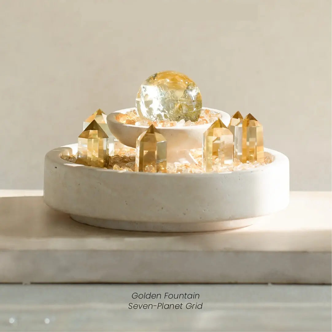 ✨Natural Citrine Crystal Column (with Base) | Wealth-Attracting Feng Shui Ornament