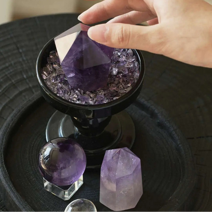 🔮Natural Amethyst Crystal Grid