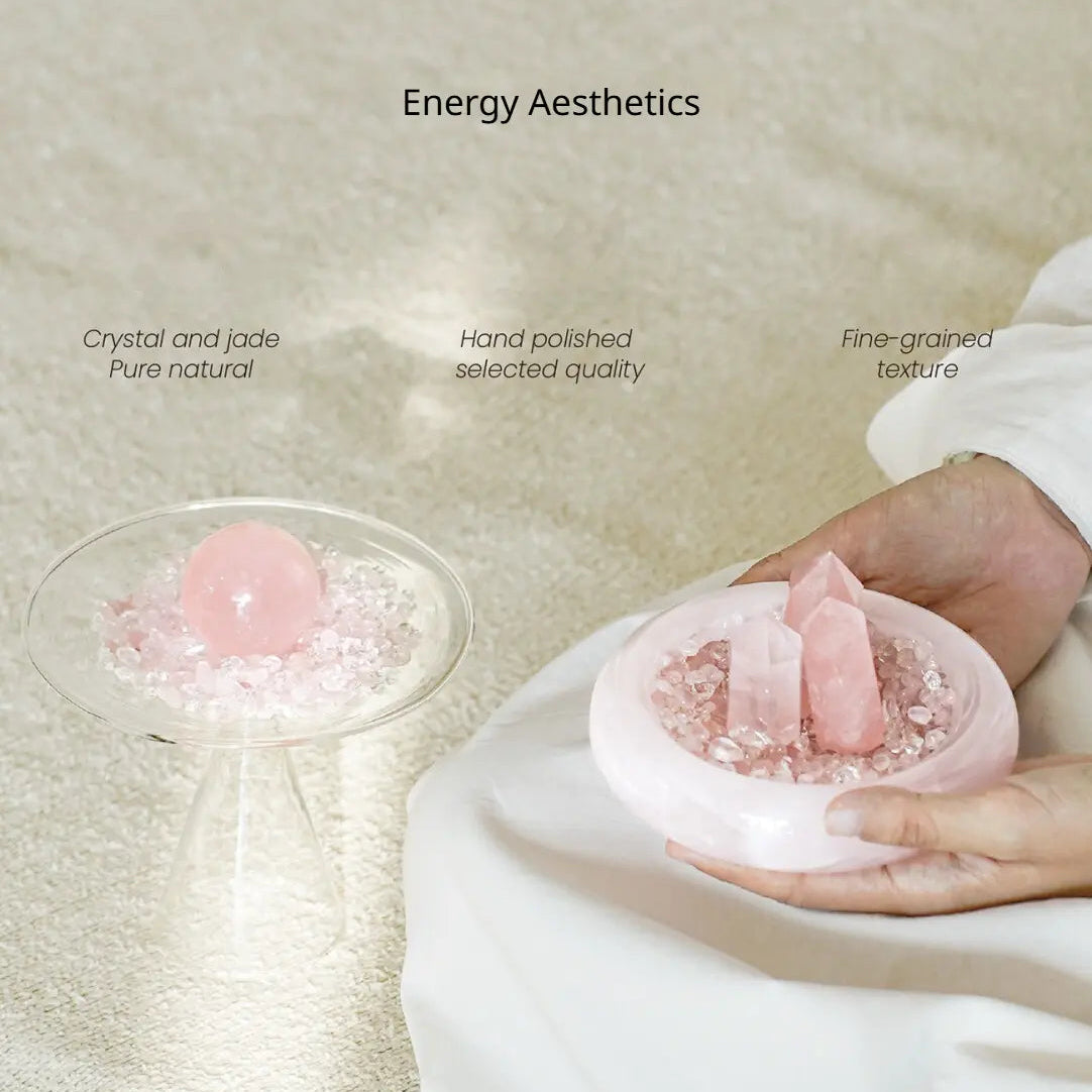 Pink Crystal "Cup of Love" — Crystal Home Décor Accent