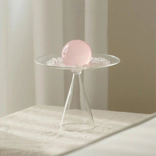 Pink Crystal "Cup of Love" — Crystal Home Décor Accent