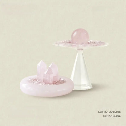 Pink Crystal "Cup of Love" — Crystal Home Décor Accent