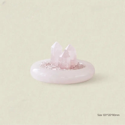Pink Crystal "Cup of Love" — Crystal Home Décor Accent
