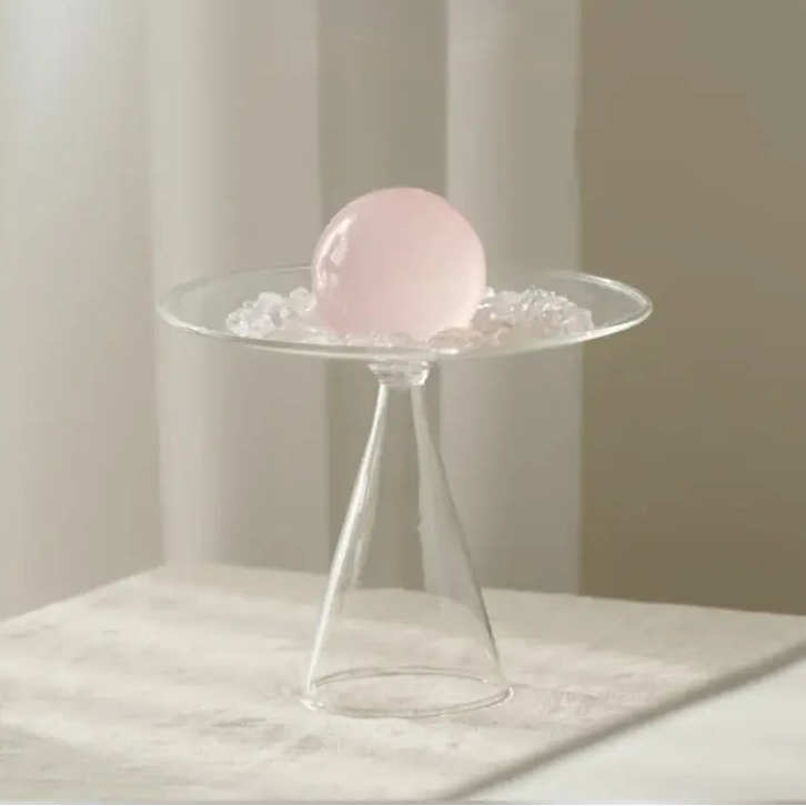Pink Crystal "Cup of Love" — Crystal Home Décor Accent