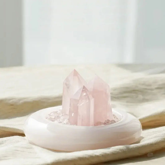 Pink Crystal "Cup of Love" — Crystal Home Décor Accent