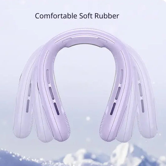 Portable Bladeless Neck Fan with Semiconductor Cooling | Hands-Free