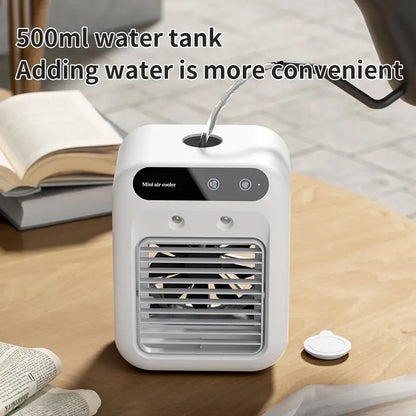 Summer Desktop Cooling Fan | Quiet Water-Cooled Mist Fan