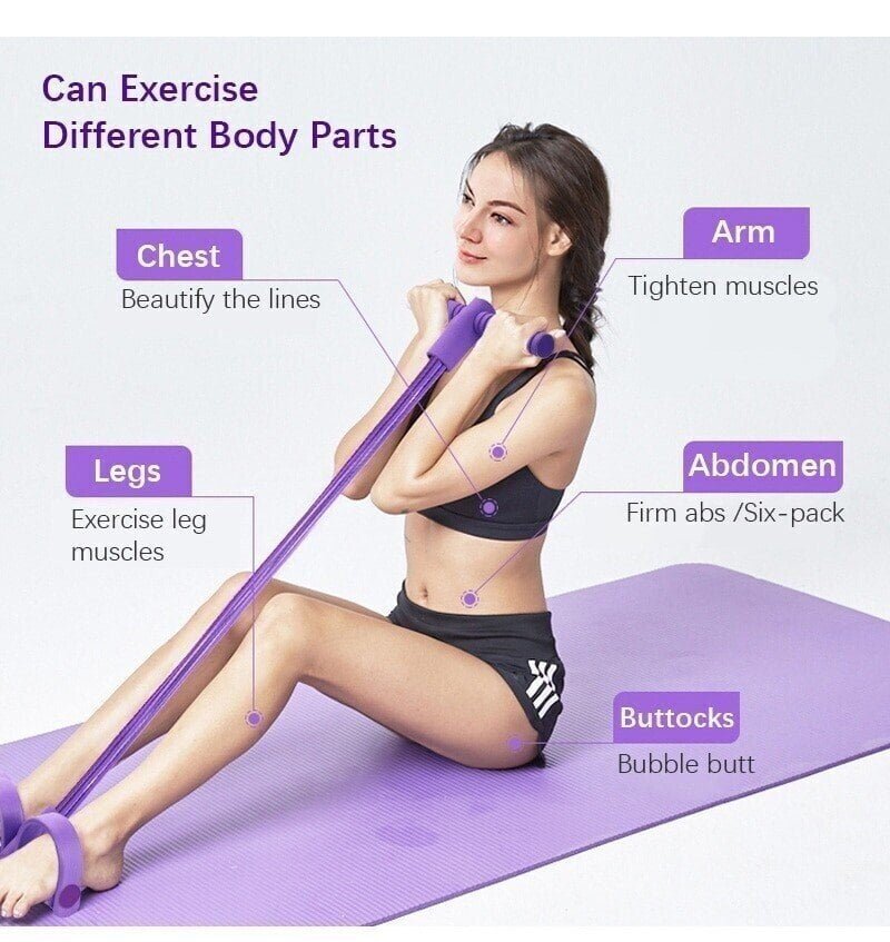 【Kup 1, otrzymaj 1 gratis】🏃‍♂️ Wielofunkcyjna taśma fitness - 🔥 Skutecznie spala tłuszcz z brzucha