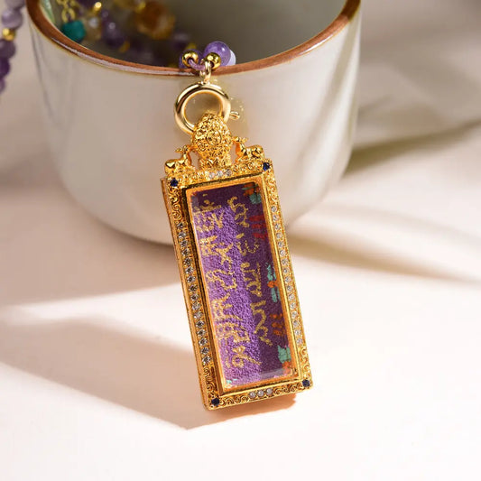 🔮Amethyst  Necklace - Natural Crystal Healing Pendant