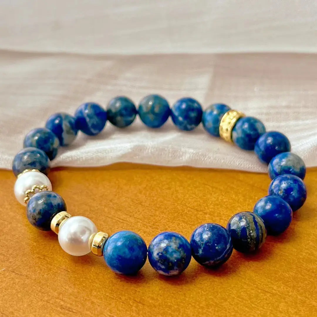 Vintage Lapis Lazuli Bracelet | Oil Painting Aesthetic Jewelry
