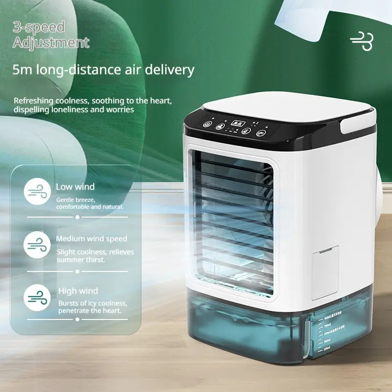 New Mini USB Air Cooler Fan | Portable Desktop Mist Fan