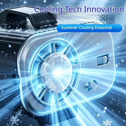 High-Power Rechargeable Waist Clip Fan | Portable Outdoor Construction Fan