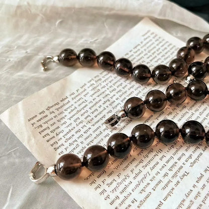 Natural Ice Obsidian Necklace | Minimalist Protection Jewelry