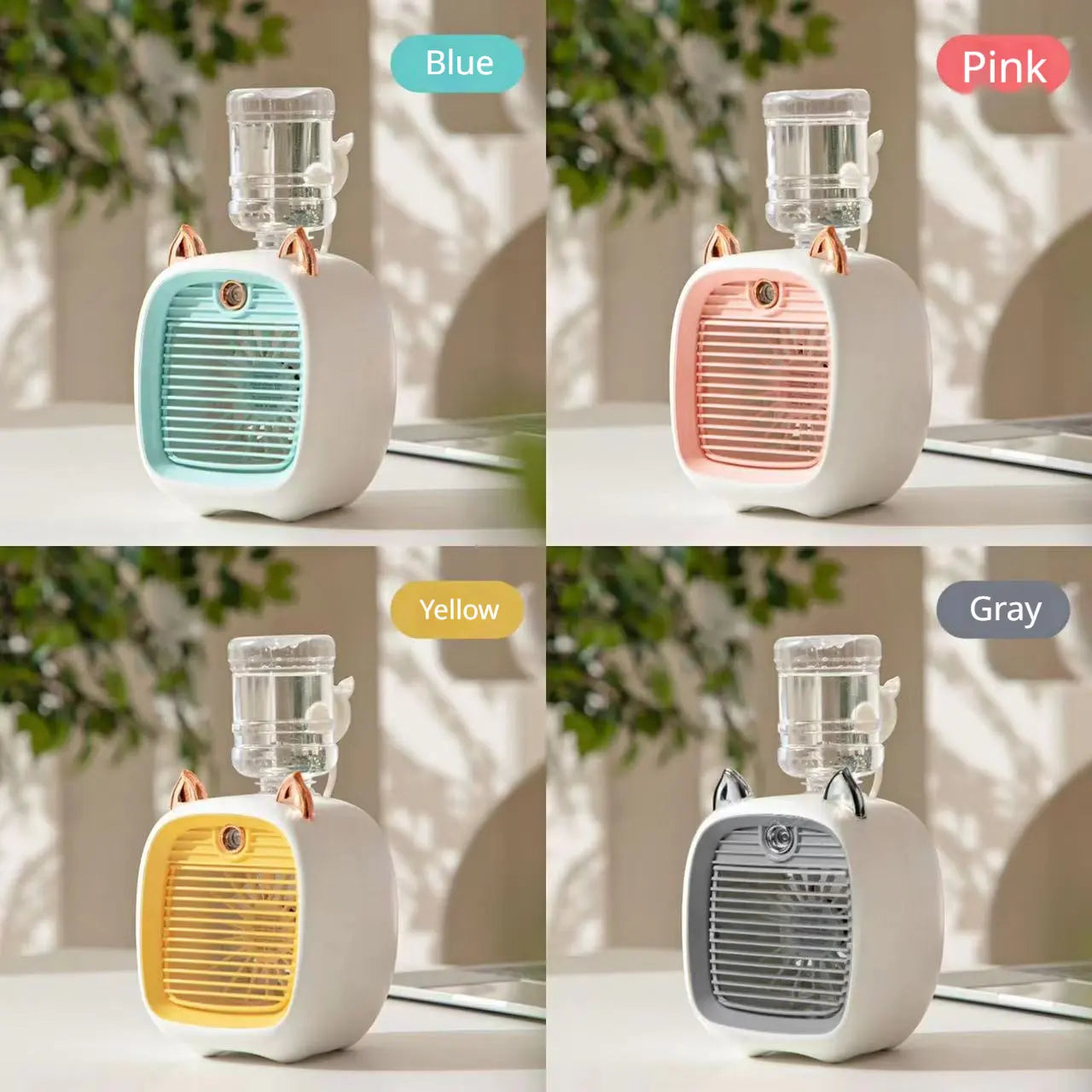 Viral "Little Fox" Mini Cooling Fan | Portable Humidifier Desk Fan