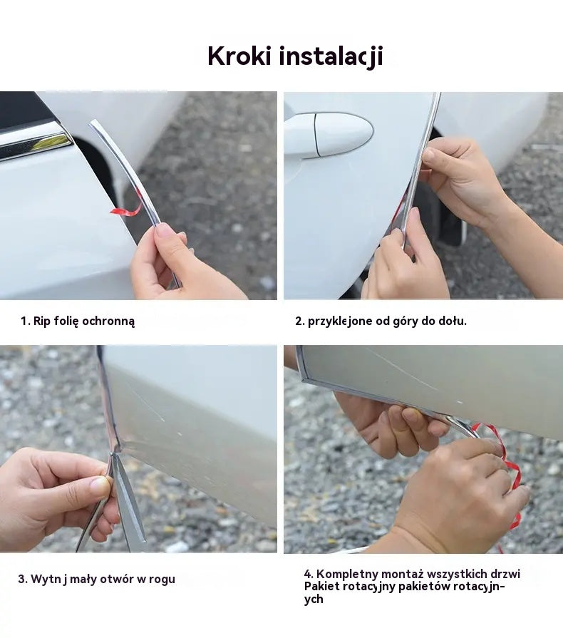 💥【5/10/15M】🚗🚗 Uniwersalna taśma przeciwuderzeniowa na drzwi, maskę i bagażnik samochodu