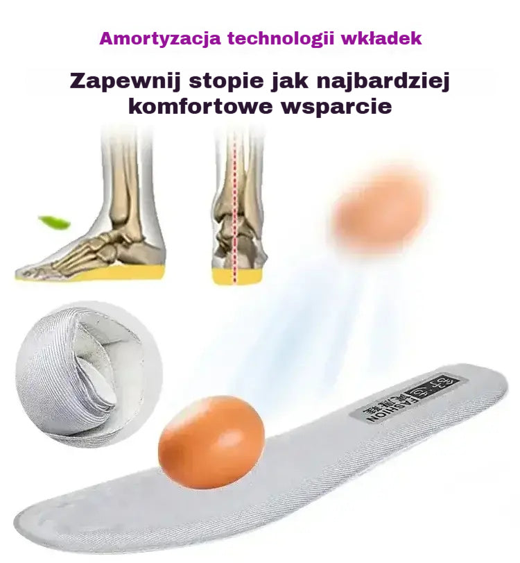 【36-40】Modne i wszechstronne buty korygujące zwiększające wysokość