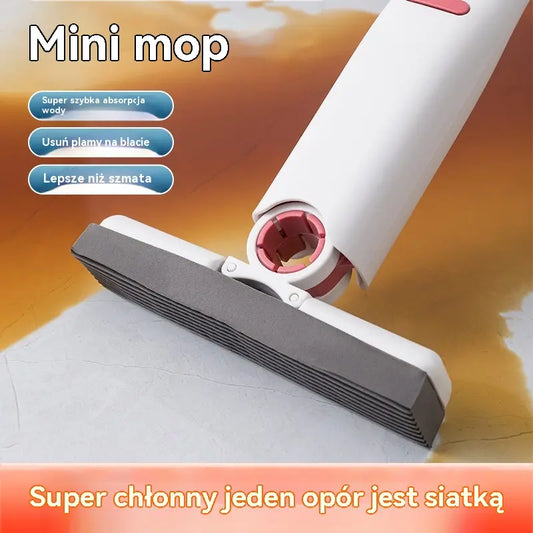 🔥【Kup 1, otrzymaj 1 gratis】🔥Mini Mop, bezdotykowy bawełniany mop chłonny do kuchni, łazienki, toalety, zlewu