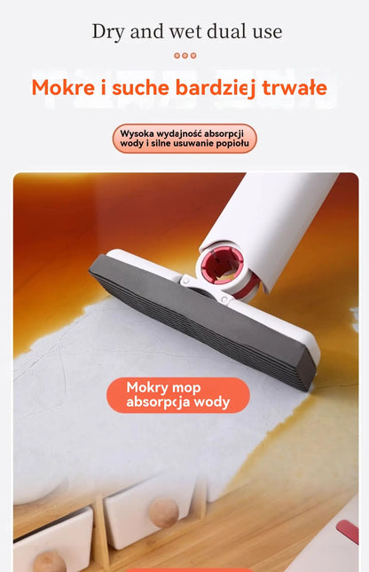 🔥【Kup 1, otrzymaj 1 gratis】🔥Mini Mop, bezdotykowy bawełniany mop chłonny do kuchni, łazienki, toalety, zlewu