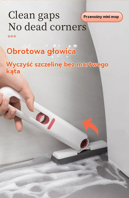 🔥【Kup 1, otrzymaj 1 gratis】🔥Mini Mop, bezdotykowy bawełniany mop chłonny do kuchni, łazienki, toalety, zlewu
