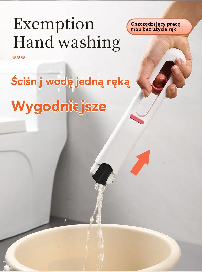 🔥【Kup 1, otrzymaj 1 gratis】🔥Mini Mop, bezdotykowy bawełniany mop chłonny do kuchni, łazienki, toalety, zlewu