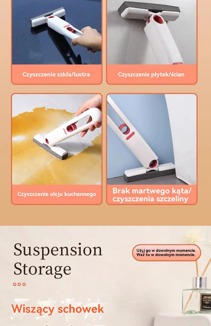 🔥【Kup 1, otrzymaj 1 gratis】🔥Mini Mop, bezdotykowy bawełniany mop chłonny do kuchni, łazienki, toalety, zlewu