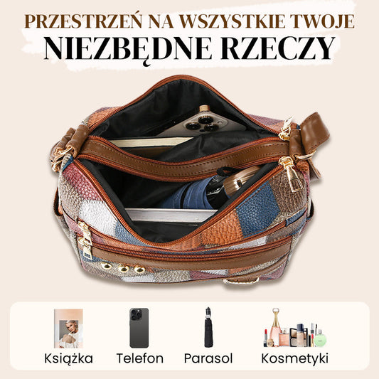 【45% Zniżki】👜Nowa Modna Torba Na Ramię Z Miękkiej Skóry PU W Dopasowanym Kolorze