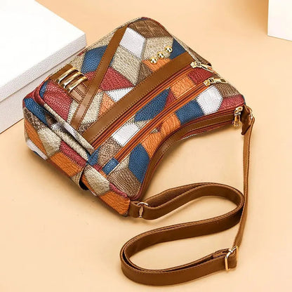 【45% Zniżki】👜Nowa Modna Torba Na Ramię Z Miękkiej Skóry PU W Dopasowanym Kolorze