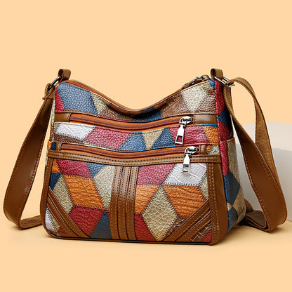 【45% Zniżki】👜Nowa Modna Torba Na Ramię Z Miękkiej Skóry PU W Dopasowanym Kolorze