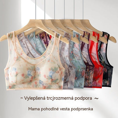 💥【Balenie 6 kusov】Nová vysoko kvalitná push-up podprsenka, ľadovo hodvábna tkanina, štýlová a pohodlná
