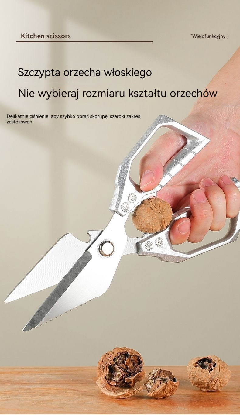 ✂️🍗Wytrzymałe wielofunkcyjne nożyczki kuchenne ze stali nierdzewnej🐟🥦