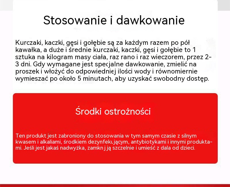 💥【5/10 zestaw butelek】Lek na przeziębienie i biegunkę dla kurczaków, kaczek, gęsi i gołębi