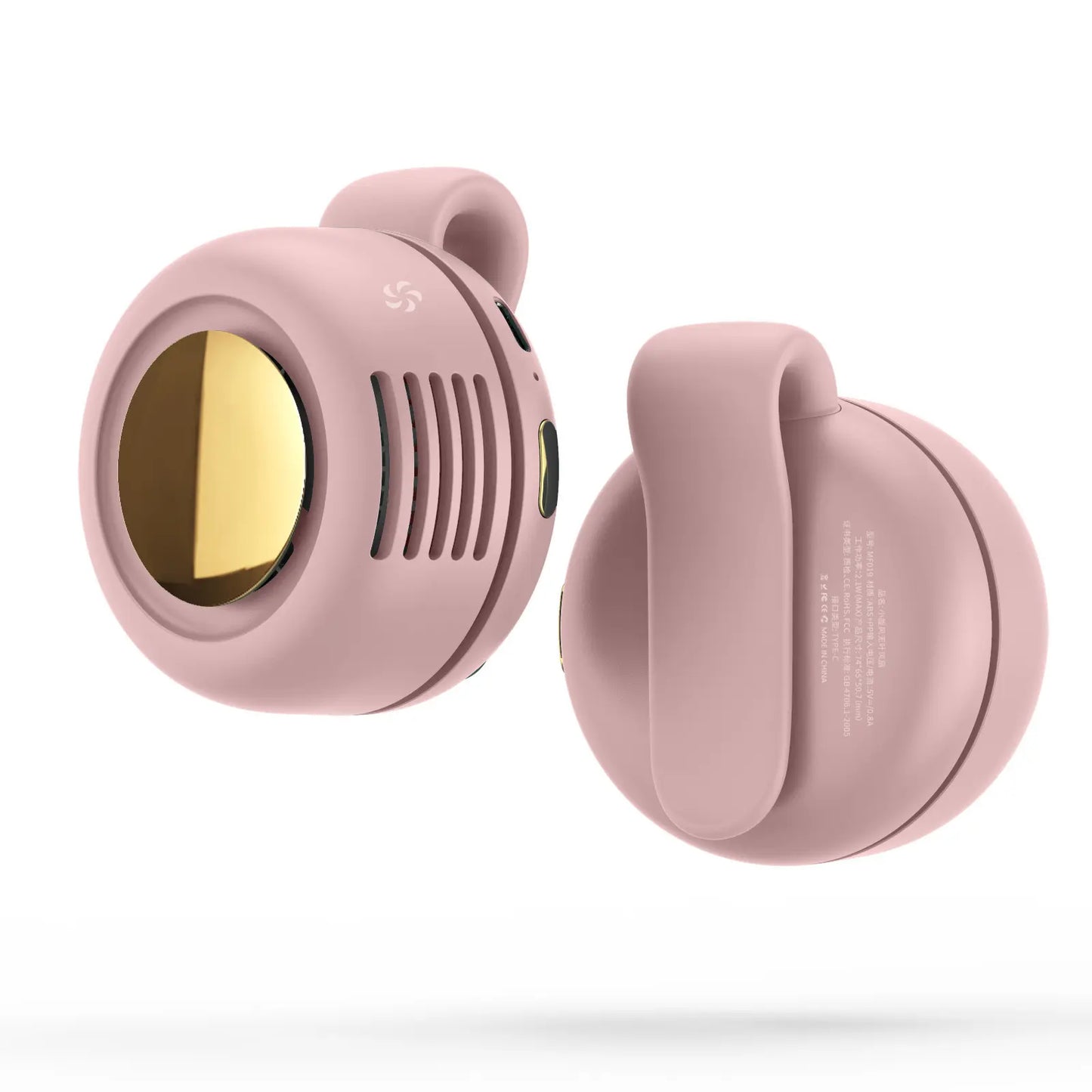 Bladeless Clip On Fan: Portable 5-Speed Wearable Mini Fan